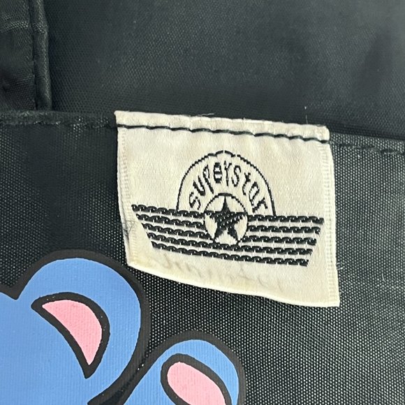 Vintage Superstar Mischief Makers Blue Bear Bag Tote Retro 10.5" x 4" x 8.5" NYC - Picture 3 of 11